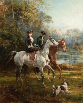 ザ・モーニング・ライド 2 ヘイウッド・ハーディ乗馬 Oil Paintings
